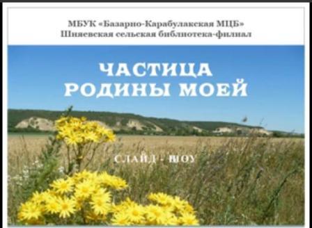 «Частица Родины моей»                                                                                                   Слайд – шоу