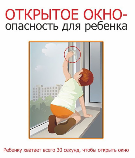 «Открытое окно – опасность для ребёнка!»