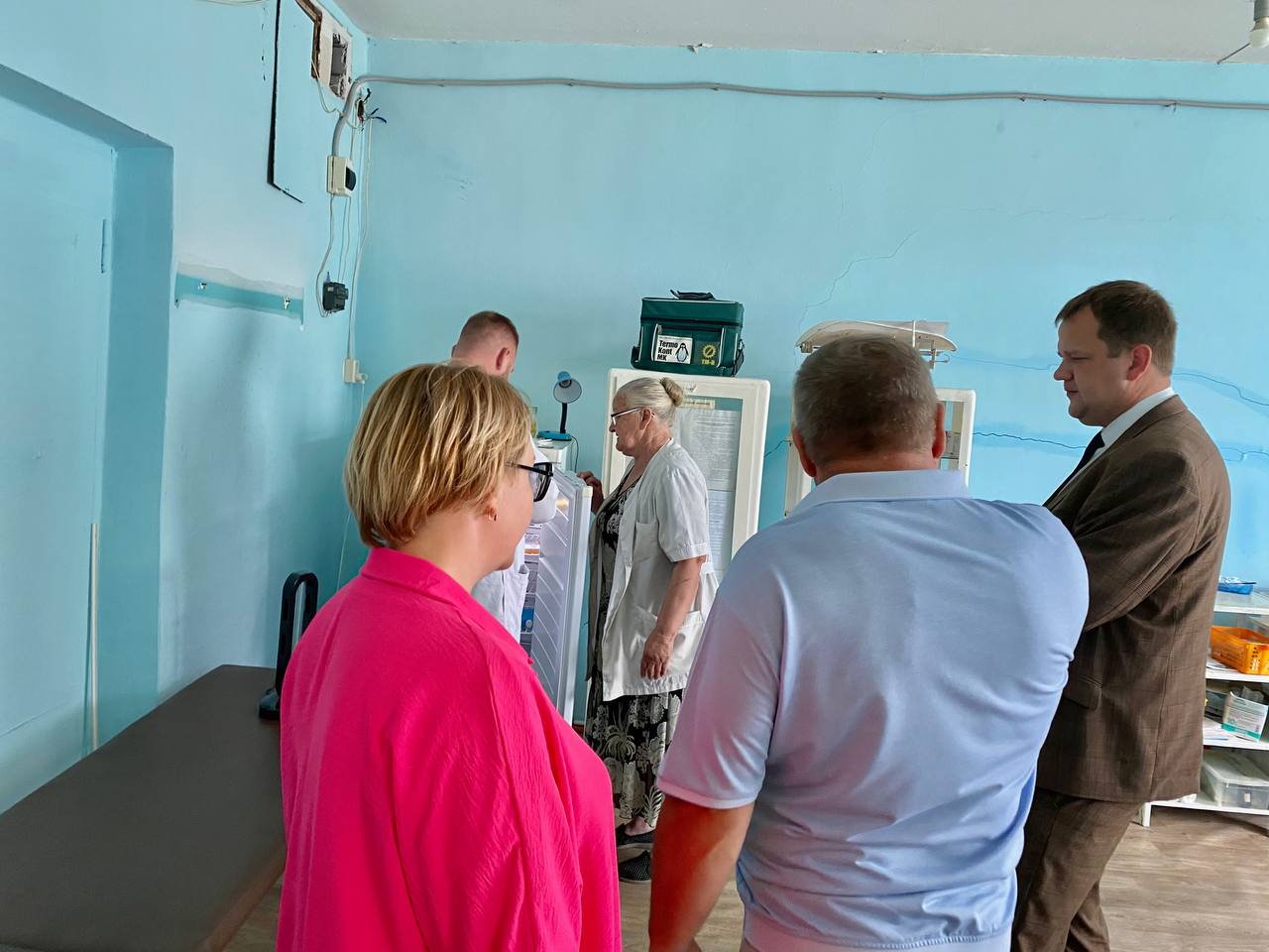 Врип главы района А. Д. Курочкин с рабочим визитом посетил село Большая Гусиха