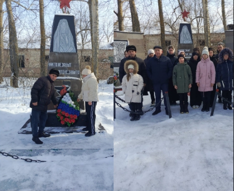 Белогорский СДК совместно с администрацией Шняевского МО ,школой провели возложение венков к памятнику в честь празднования 36годовщины вывода войск из Афганистана