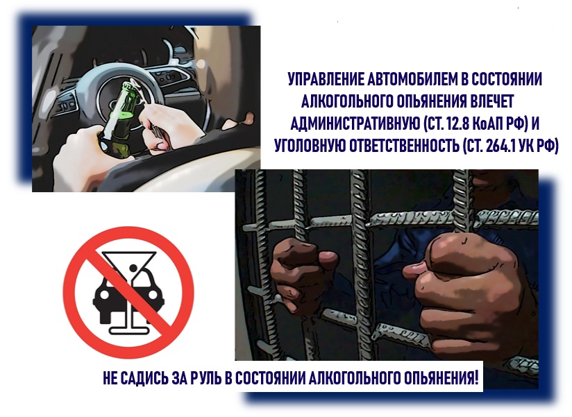 Ответственность за управление транспортным средством в состоянии опьянения