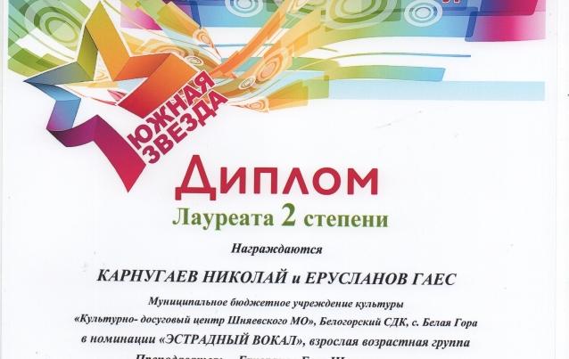  Подведены итоги II Международного фестиваля- конкурса " Южная звезда", проходившем в г. Краснодаре в сентябре 2020 года.