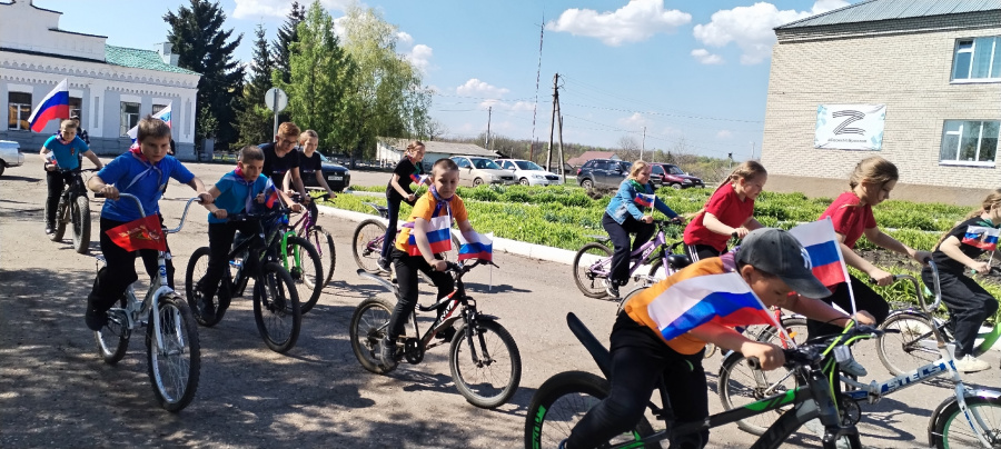  Школьники района принимают участие в велопробегах, посвящённых 81-ой годовщине Великой Победы 