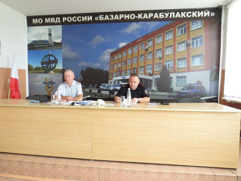В МО МВД России «Базарно-Карабулакском» районе подведены итоги работы за первое полугодие 2022 года