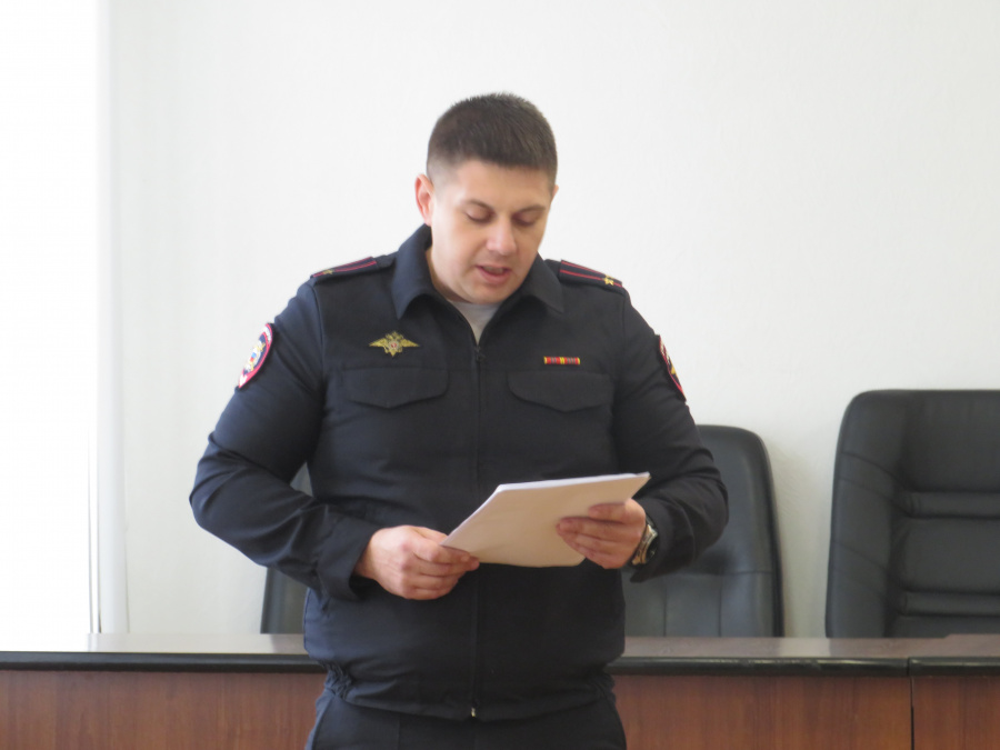 Доклад начальника перед депутатами