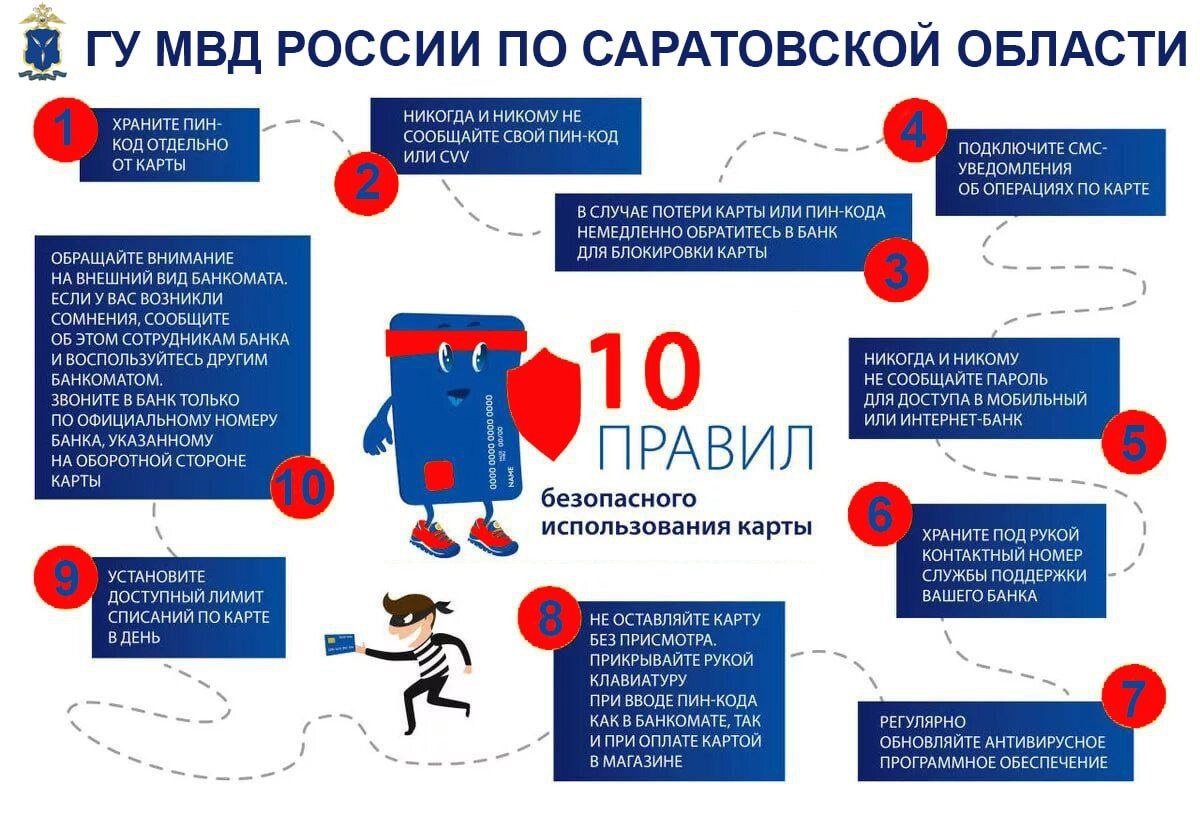 МО МВД России «Базарно-Карабулакский» напоминает: операции с банковскими картами и счетами не выполняются в формате телефонного разговора – для этого вам придется прийти в отделение банка с документами