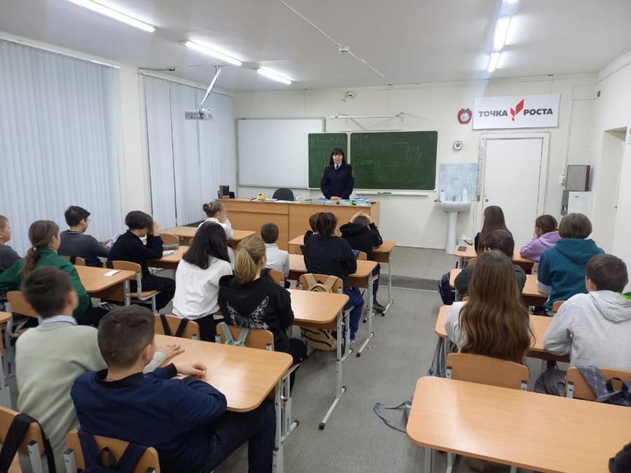 Классная встреча с участковым полиции