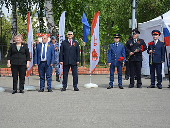 Сотрудники полиции и Общественники приняли участие в мероприятии зажжении Вечного огня