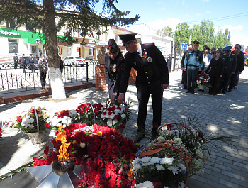 Сотрудники полиции совместно с представителями Общественного совета традиционно принимают участие в митинге
