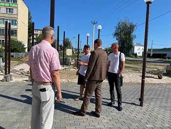 Врип главы района А. Д. Курочкин проконтролировал реализацию программы «Формирование комфортной городской среды»