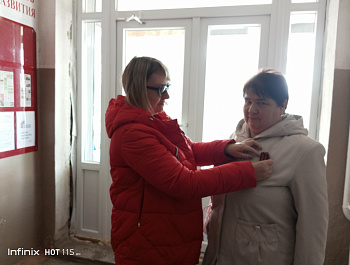 МБУК КДЦ Липовского МО  Тепляковский СДК  провел акцию «Георгиевская ленточка».