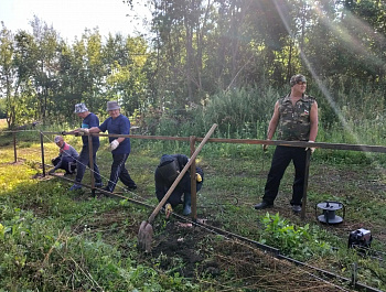 В селе Берёзовка благоустраивают кладбище