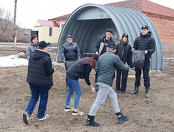 Сегодня 19 марта 2025г на территории села Большая Чечуйка при участии военно- патриотического клуба ПАТРИОТ прошла акция  «Мусору – нет!»