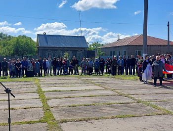 С утра 9 мая в с.Казанла состоялся митинг, посвящённый 80-й годовщине Победы Советского народа в Великой Отечественной войне
