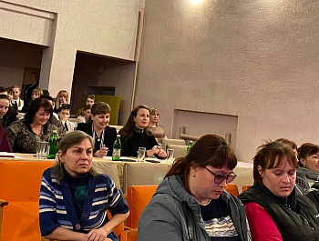 В рамках рабочей поездки в Липовку первый замглавы администрации района Ю.В. Евдокимова посетила смотр «Наследники Победы»