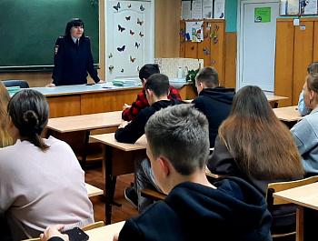 Классная встреча с участковым полиции