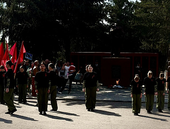 Сегодня, у «Мемориала памяти» состоялся торжественный митинг