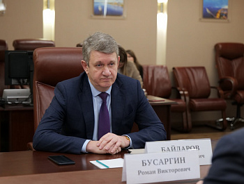 Губернатор Роман Бусаргин провел рабочую встречу с директором Департамента поддержки новых бизнесов Госкорпорации «Росатом» Дмитрием Байдаровым