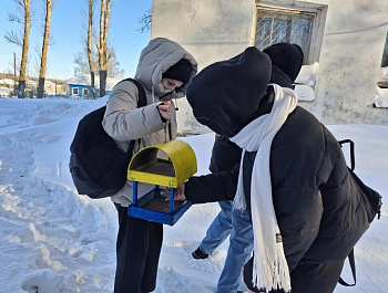 17.01.2026г на базе Большечечуйского СДК прошла экологическая акция "Покормите птиц зимой " 