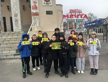 Инспектор по пропаганде совместно с РДДМ «Движение Первых» провели профилактическую акцию  «Засветись!»