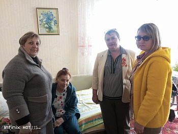 Поздравления вдов ВОв и тружеников тыла с Днём Победы в с. Тепляковка