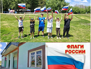 В рамках мероприятий, посвящённых празднованию Дня России, на базе Первоханенëвского СДК проходит акция «Флаги России»