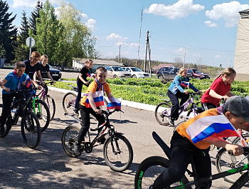  Школьники района принимают участие в велопробегах, посвящённых 81-ой годовщине Великой Победы 