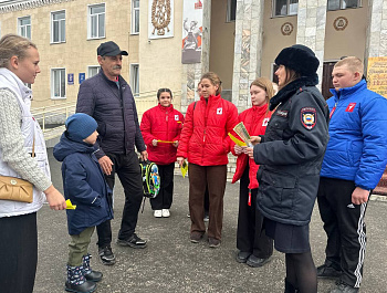 Инспектор по пропаганде совместно с РДДМ «Движение Первых» провели профилактическую акцию  «Засветись!»