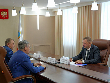 Губернатор Роман Бусаргин провел рабочую встречу с заместителем генерального директора – руководителем регионального департамента ВГТРК Рифатом Сабитовым