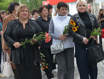 Сотрудники полиции совместно с общественником приняли участие в митинге посвященной Дню  памяти и скорби