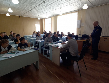 В рамках акции "Единый день профилактики"  была проведена встреча учащихся с инспектором ПДН МО МВД России «Базарно-Карабулакский» 