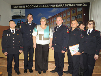 В Межмуниципальном отделе МВД России «Базарно-Карабулакский» состоялось торжественное собрание к 100-летию участковой службы полиции
